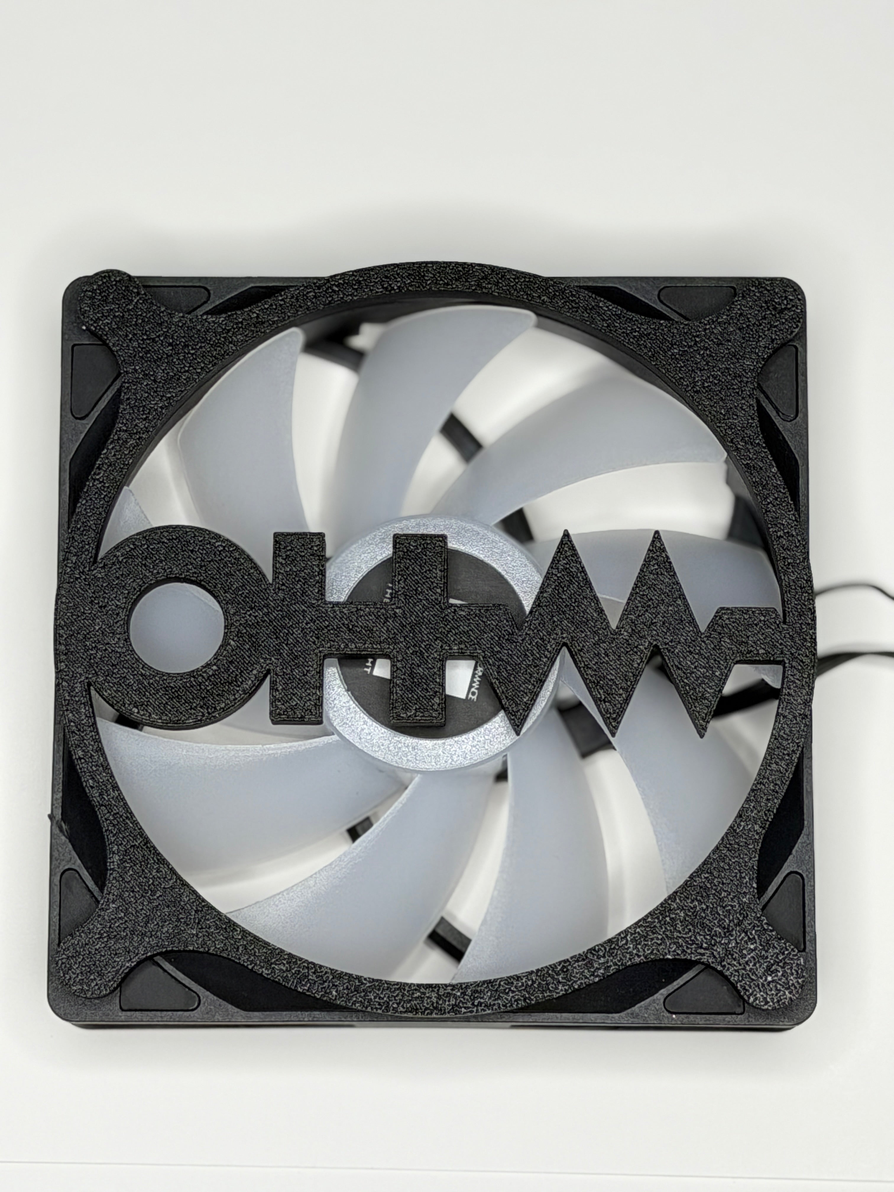 OHM themed custom fan cover